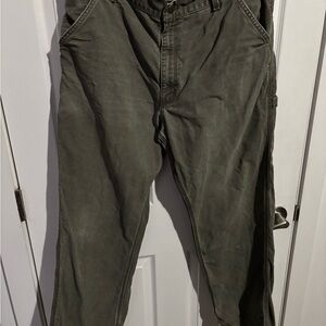 Carhartt B11 washed duck work dungaree pants, 40x30